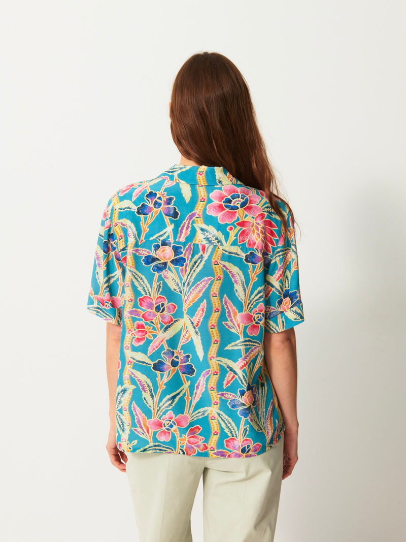 Chemise Hawai - Azur - Femme