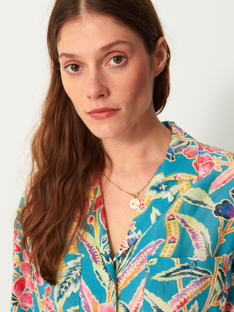 Chemise Hawai - Azur - Femme