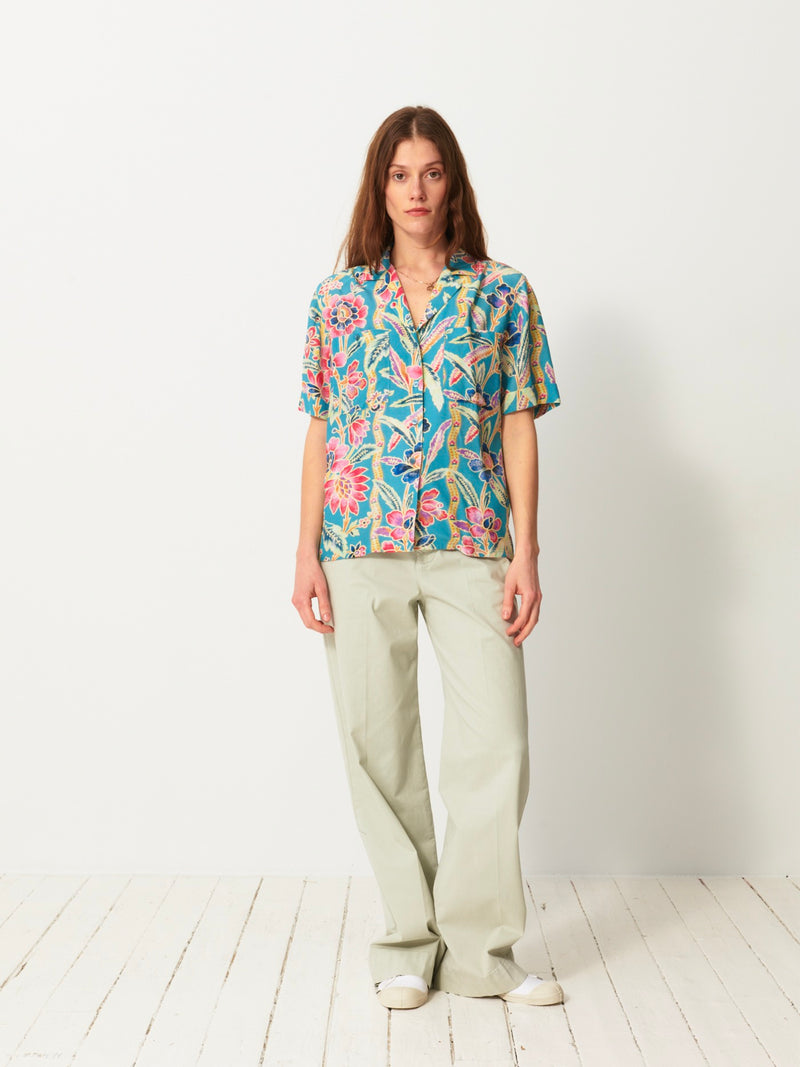 Chemise Hawai - Azur - Femme