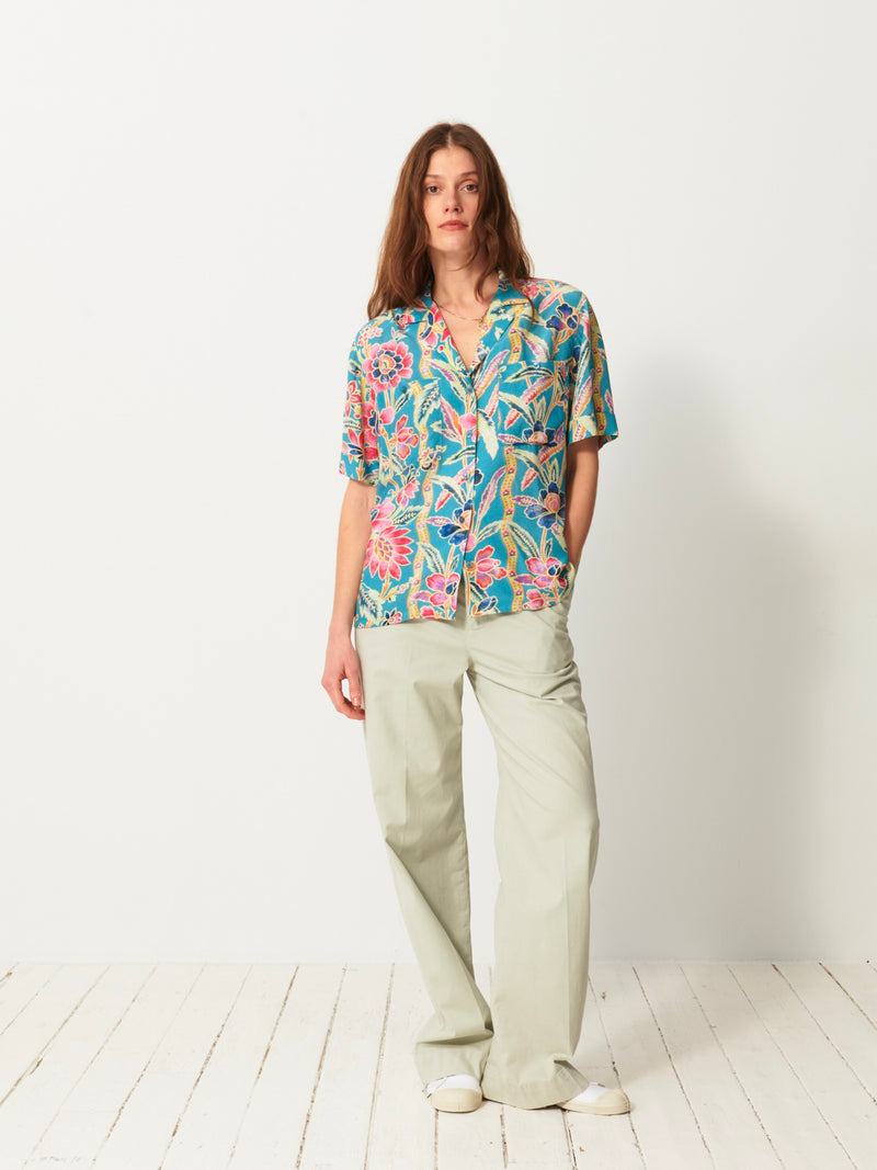 Chemise Hawai - Azur - Femme