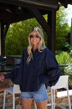 Chemise Ample Lycia - Marine