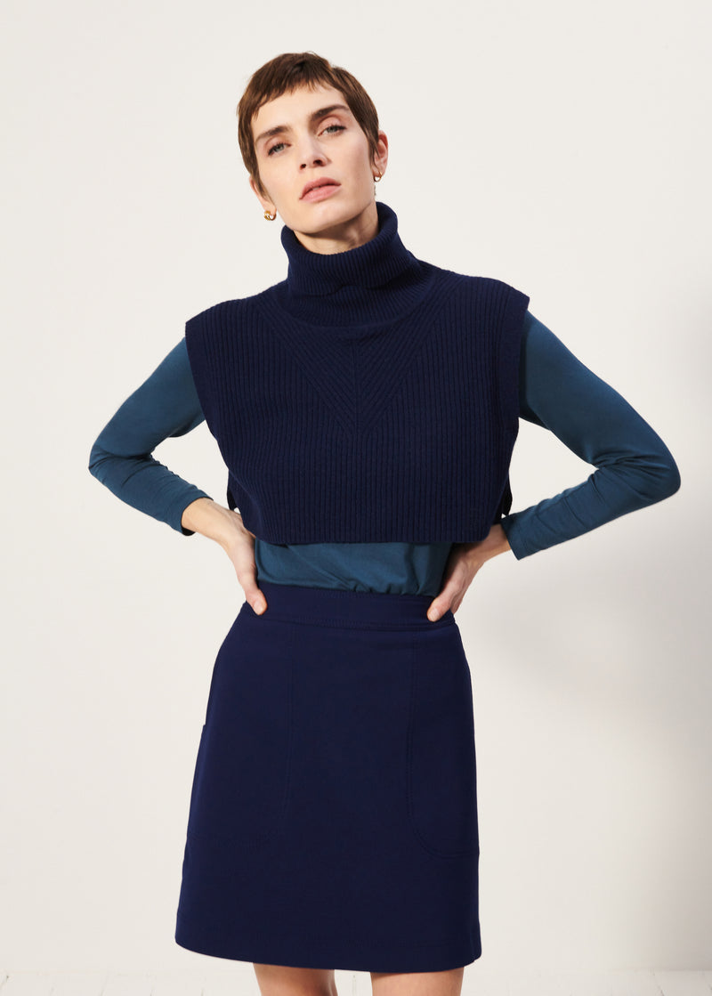 Gassyo Skirt - Midnight Blue