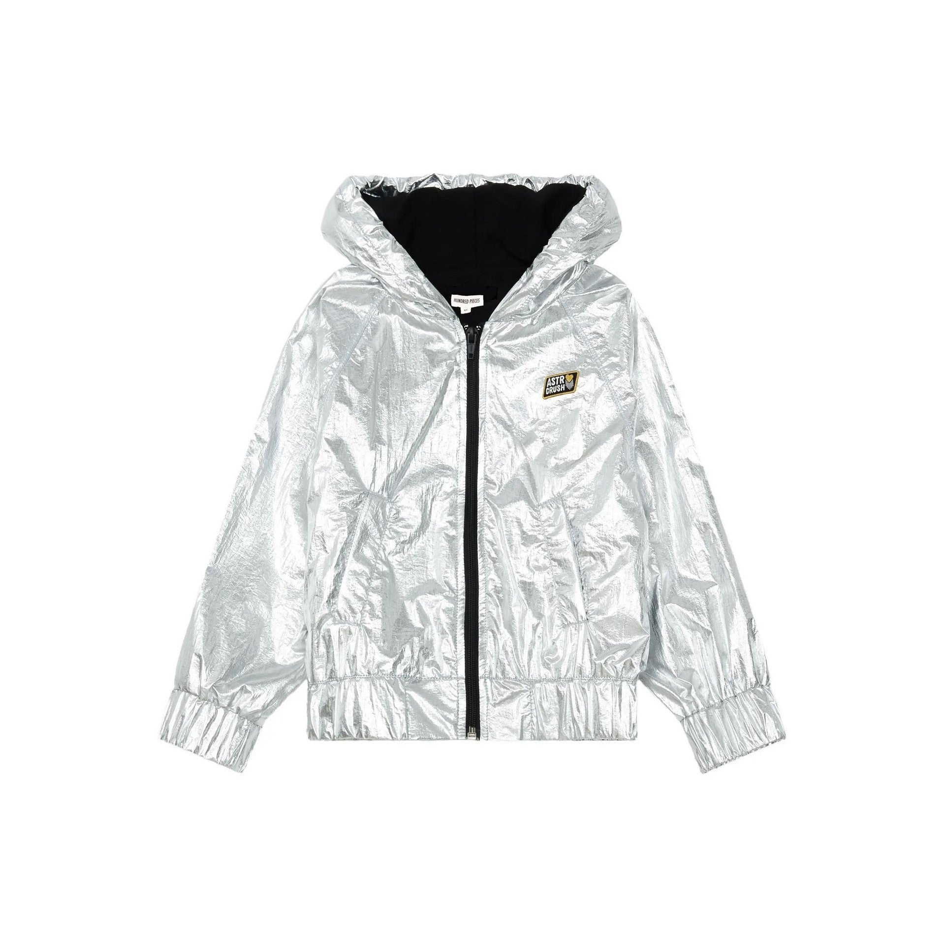 Chaqueta con Cremallera Shiny - Plateado - Niña