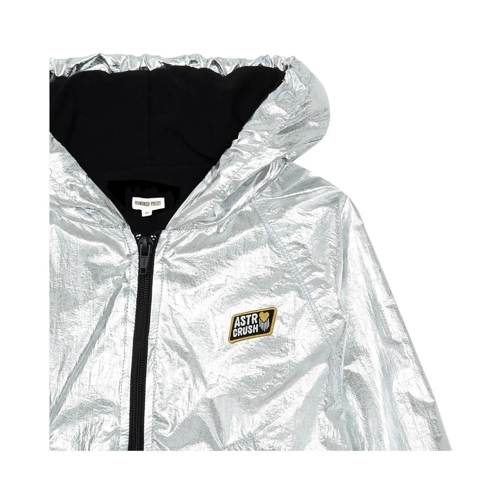 Chaqueta con Cremallera Shiny - Plateado - Niña