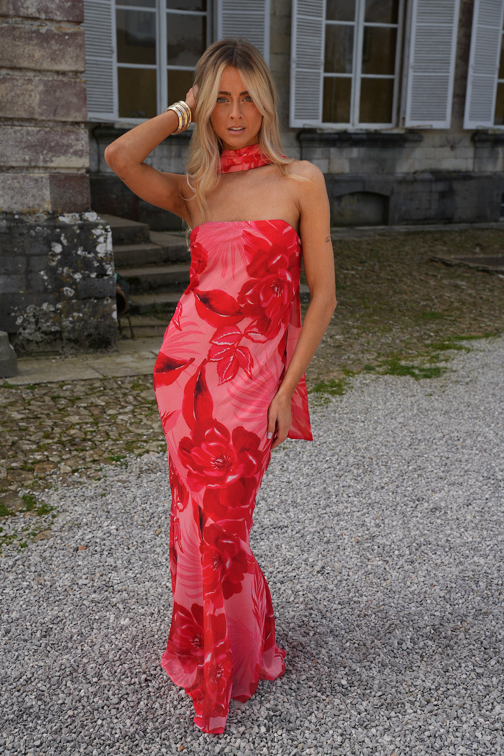 Robe Bustier Elea - Rouge