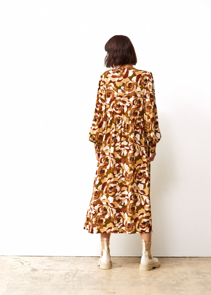Fabriziana Dress - Autumn Flowers - Women's