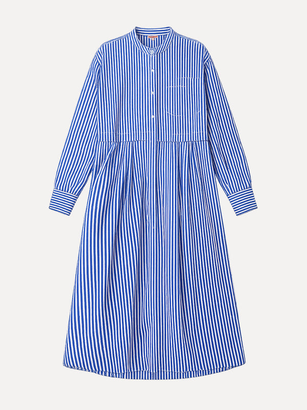Phara Dress - Blue Stripe