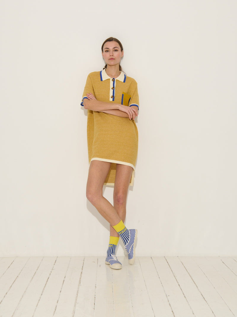 Peterson Dress - Ivory-Caramel - Women