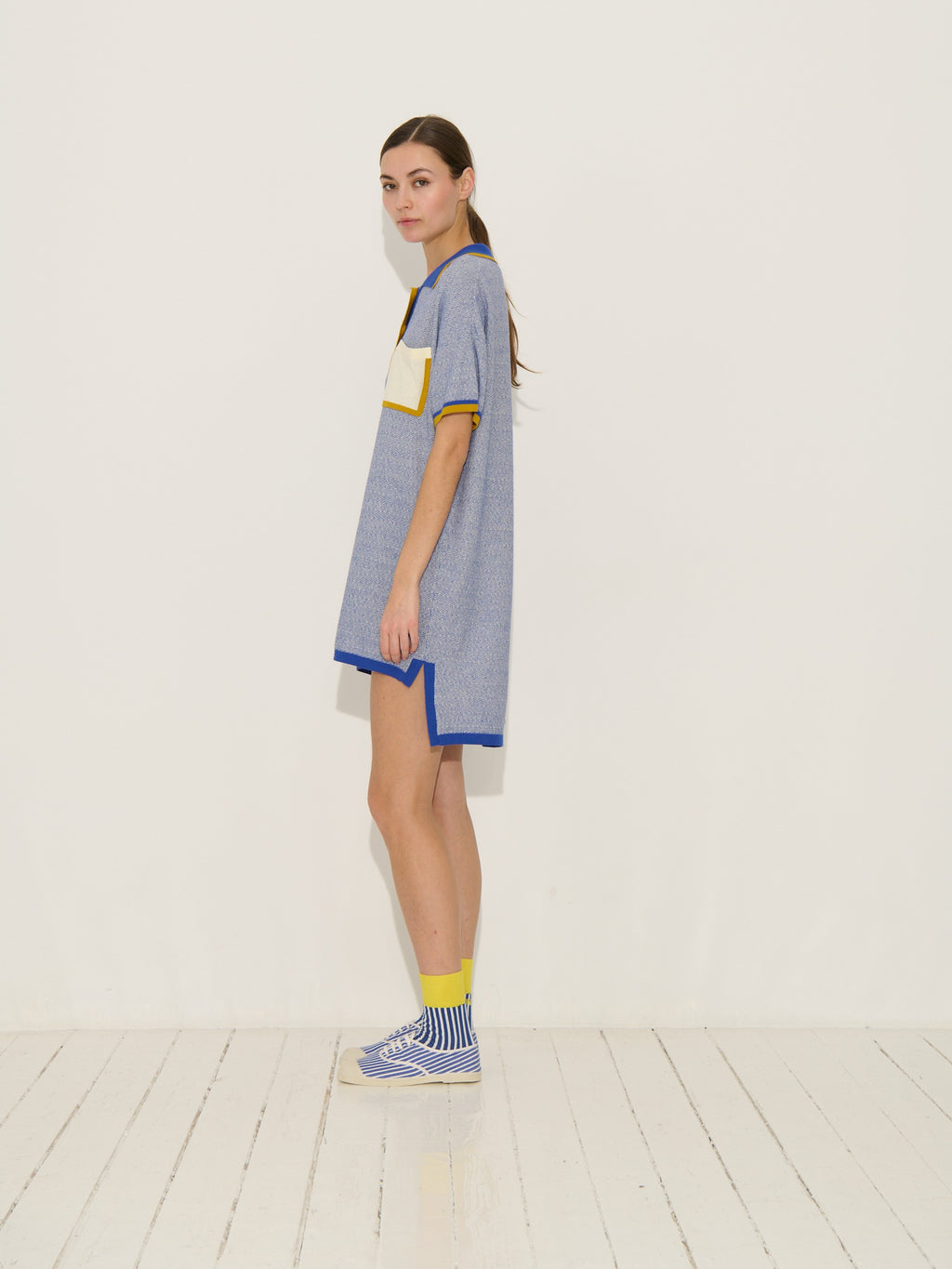 Peterson Dress - Ivory-Navy - Women