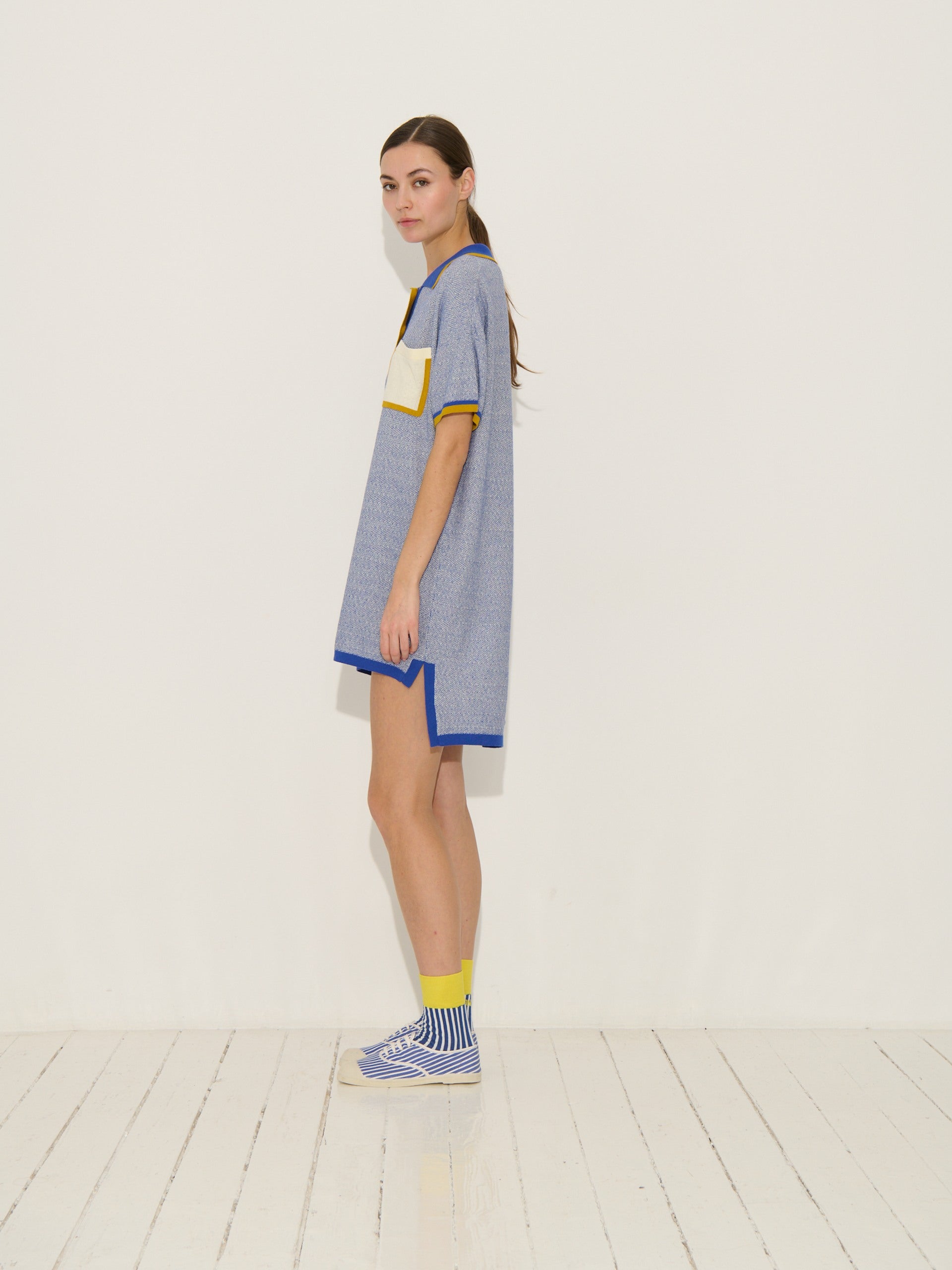 Peterson Dress - Ivory-Navy - Women
