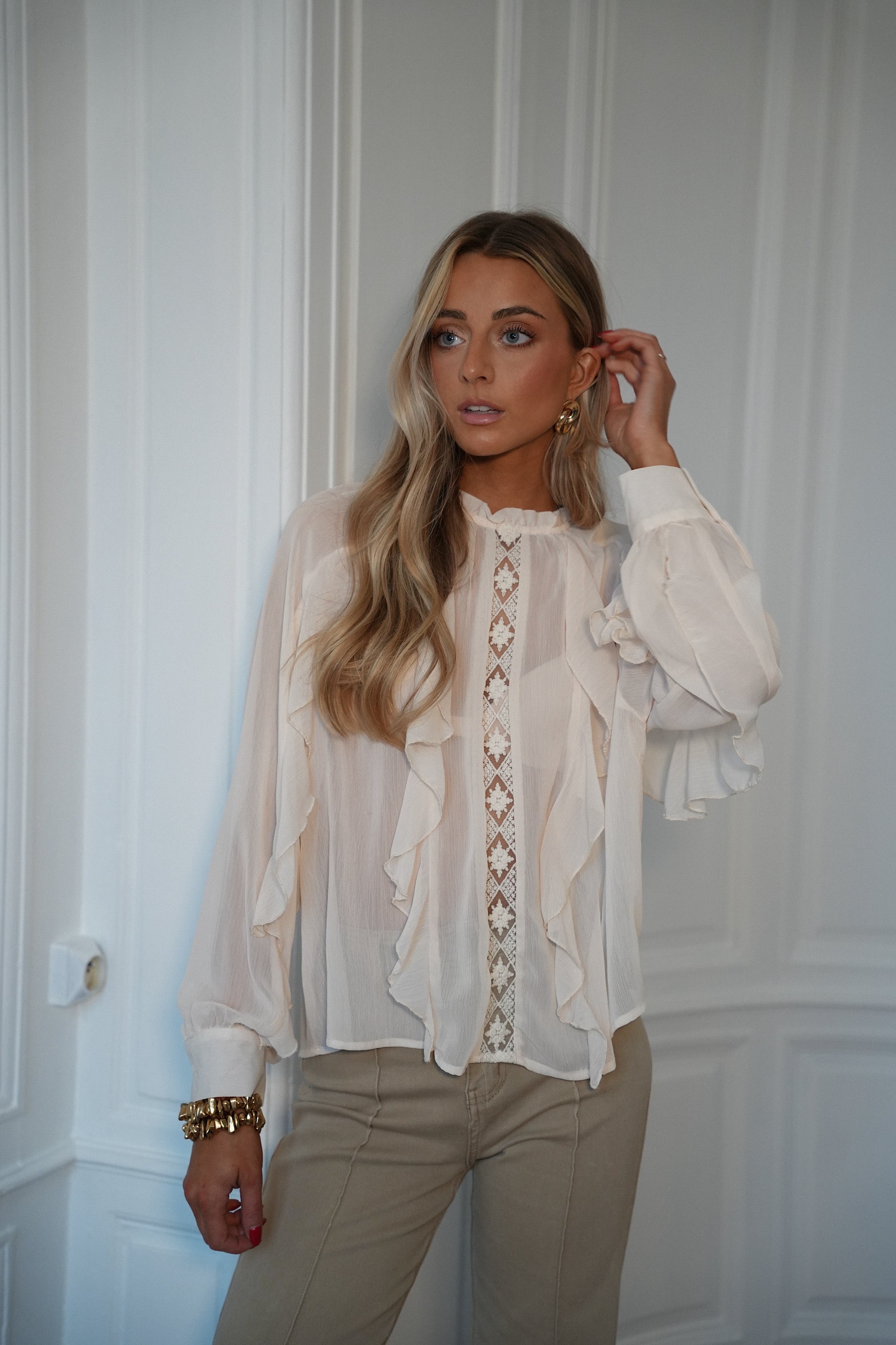 Blouse Fluide Talina - Crème