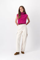 Maya Raspberry Sweater