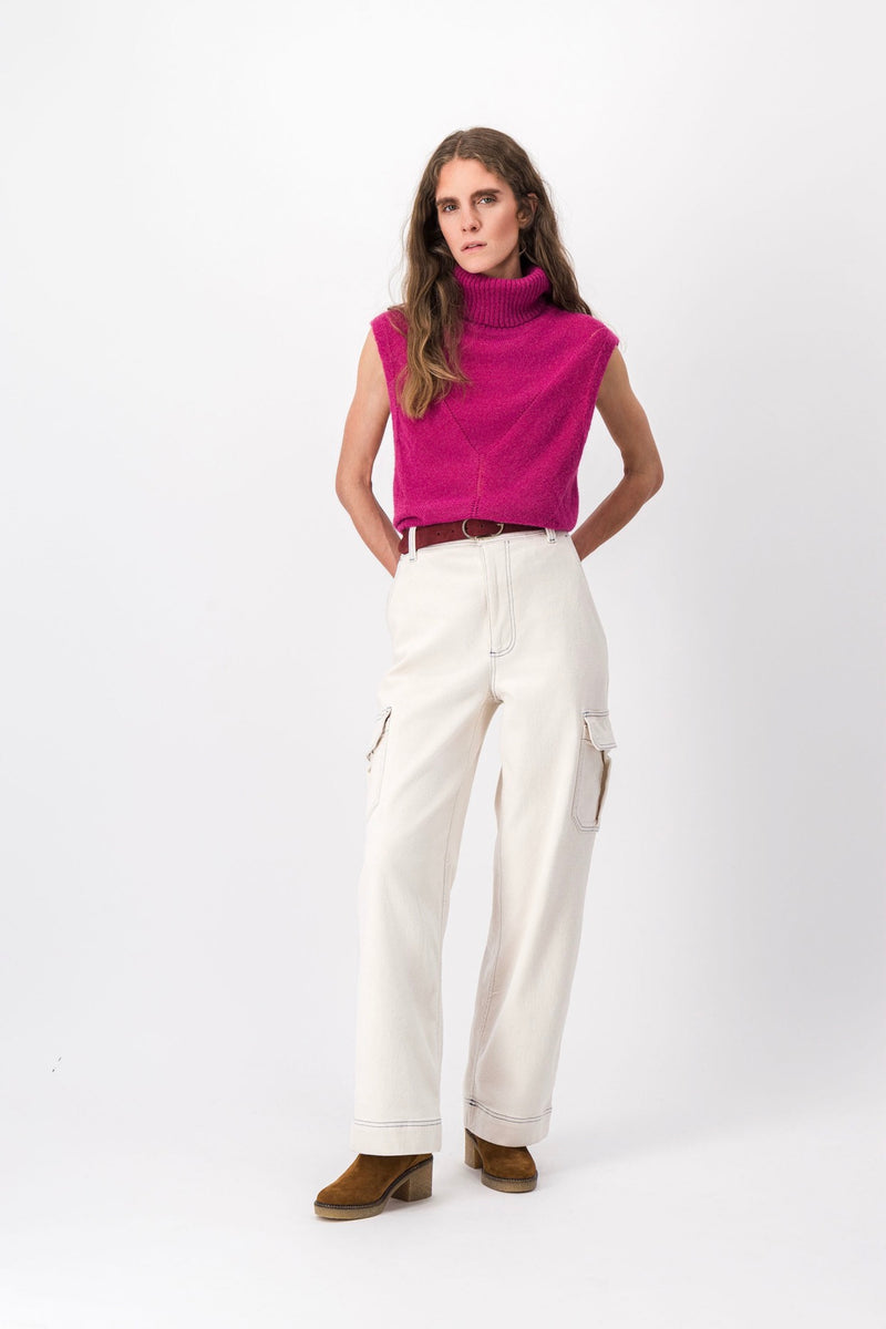 Maya Raspberry Sweater