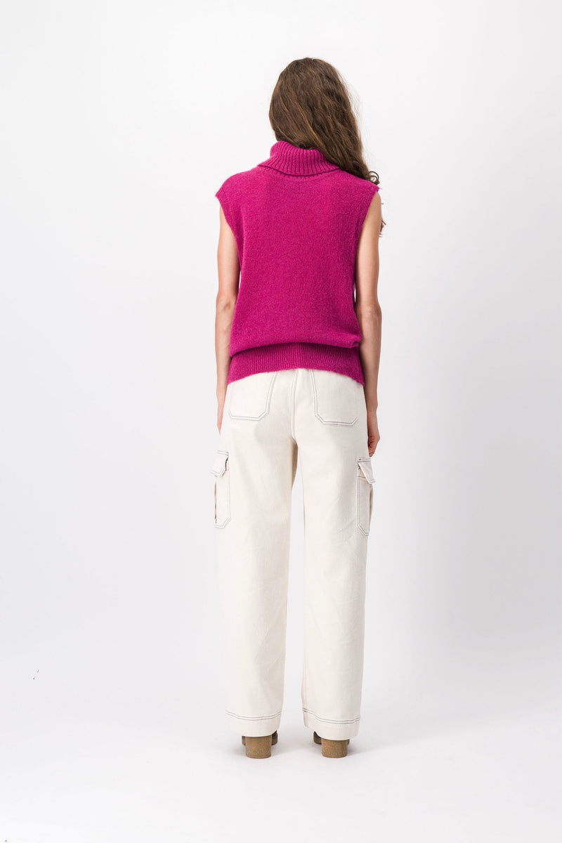 Maya Raspberry Sweater