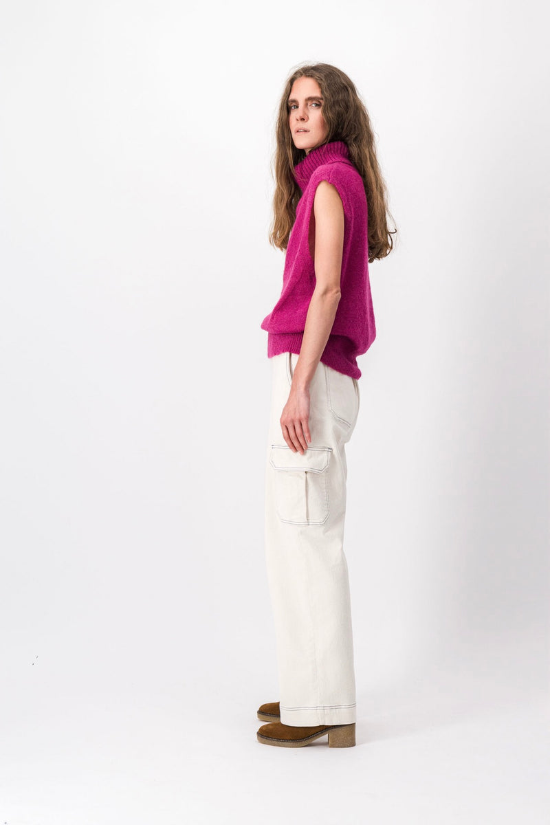 Maya Raspberry Sweater