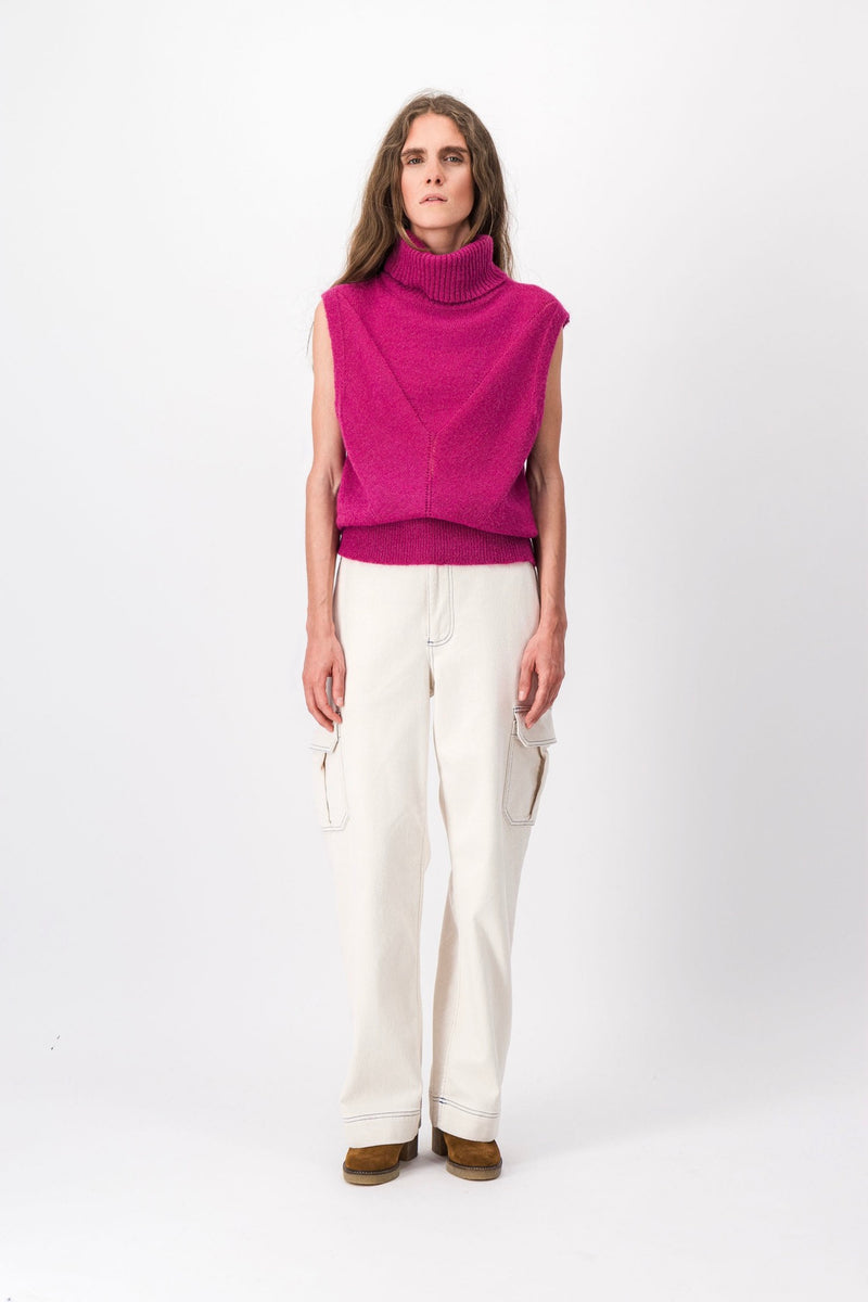 Maya Raspberry Sweater