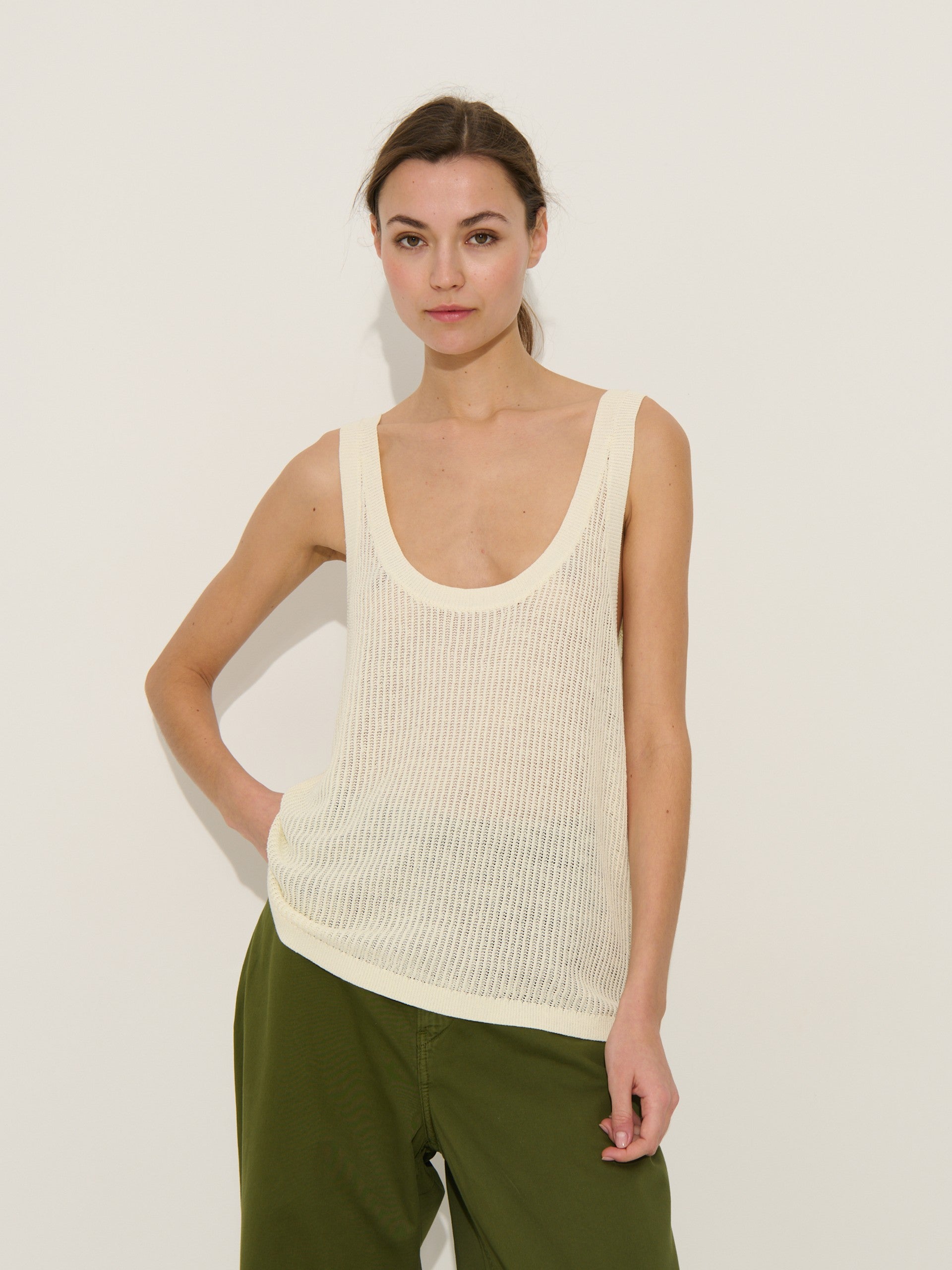 Top Pepina - Ivoire - Femme