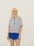 Pull Pierce - Ivoire-Marine - Femme