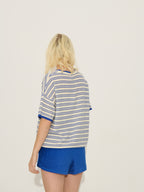 Pull Pierce - Ivoire-Marine - Femme