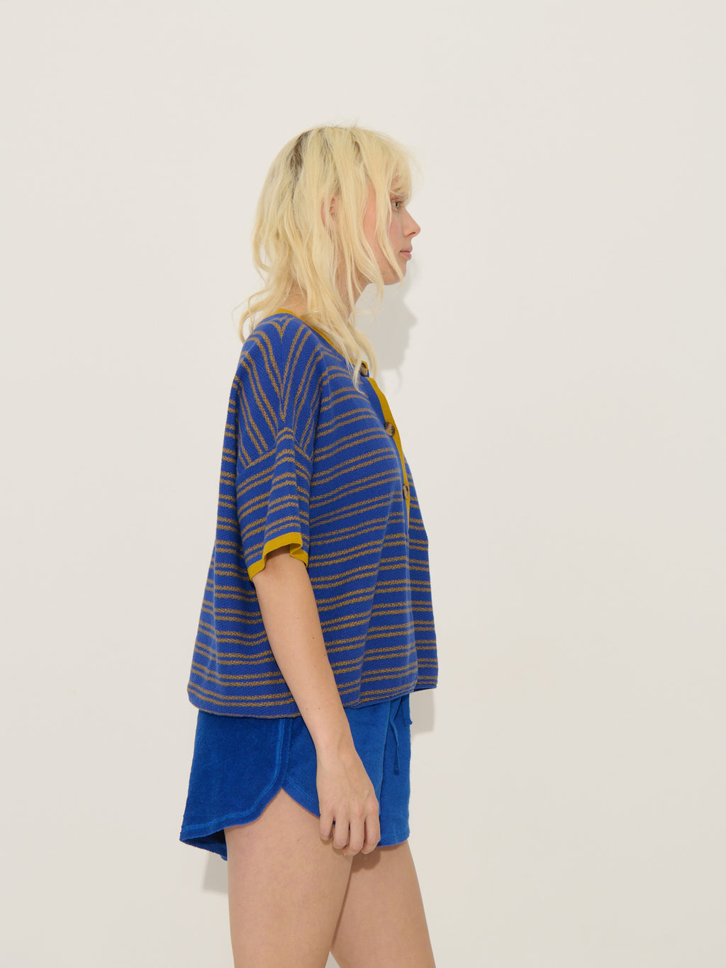 Pull Pierce - Marine-Camel - Femme