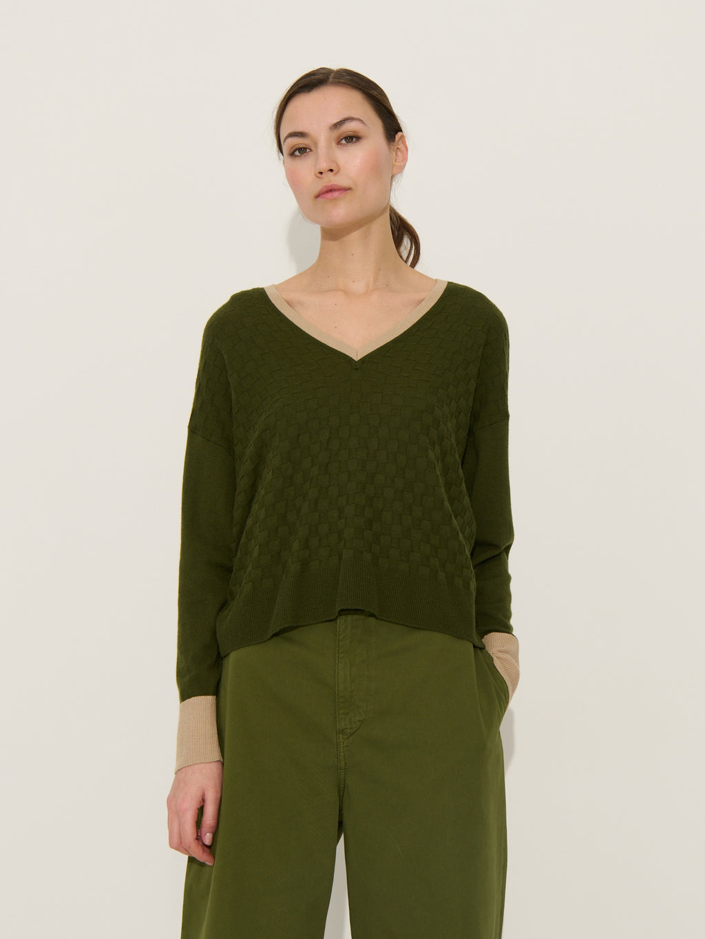 Patrice Sweater - Khaki - Women