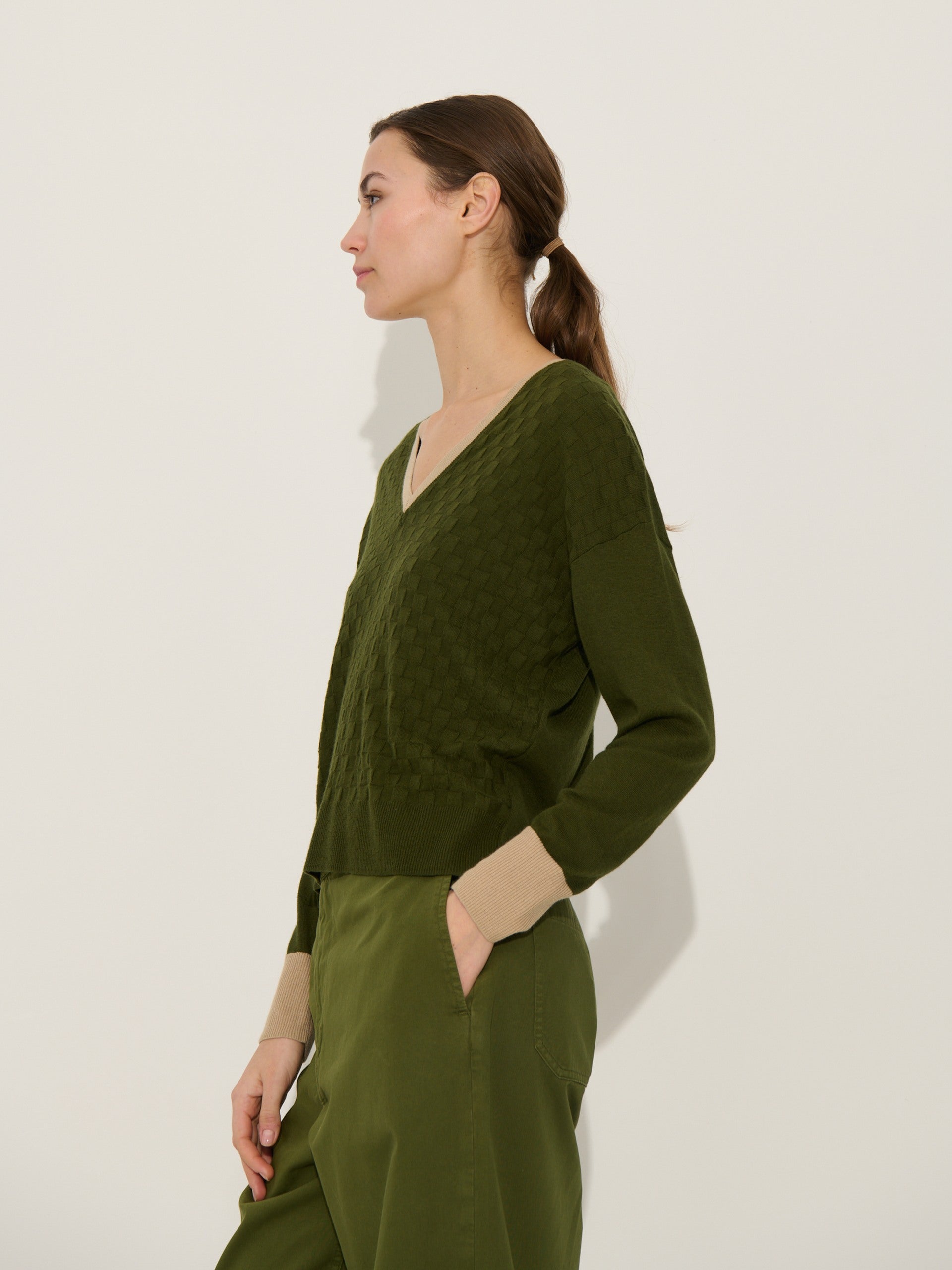 Patrice Sweater - Khaki - Women