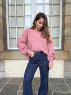 Jade Knitted Sweater Old Pink