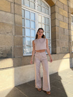 Pantalón Marinero Rayas Camel