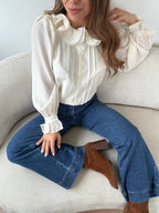 Blouse Brune Écru