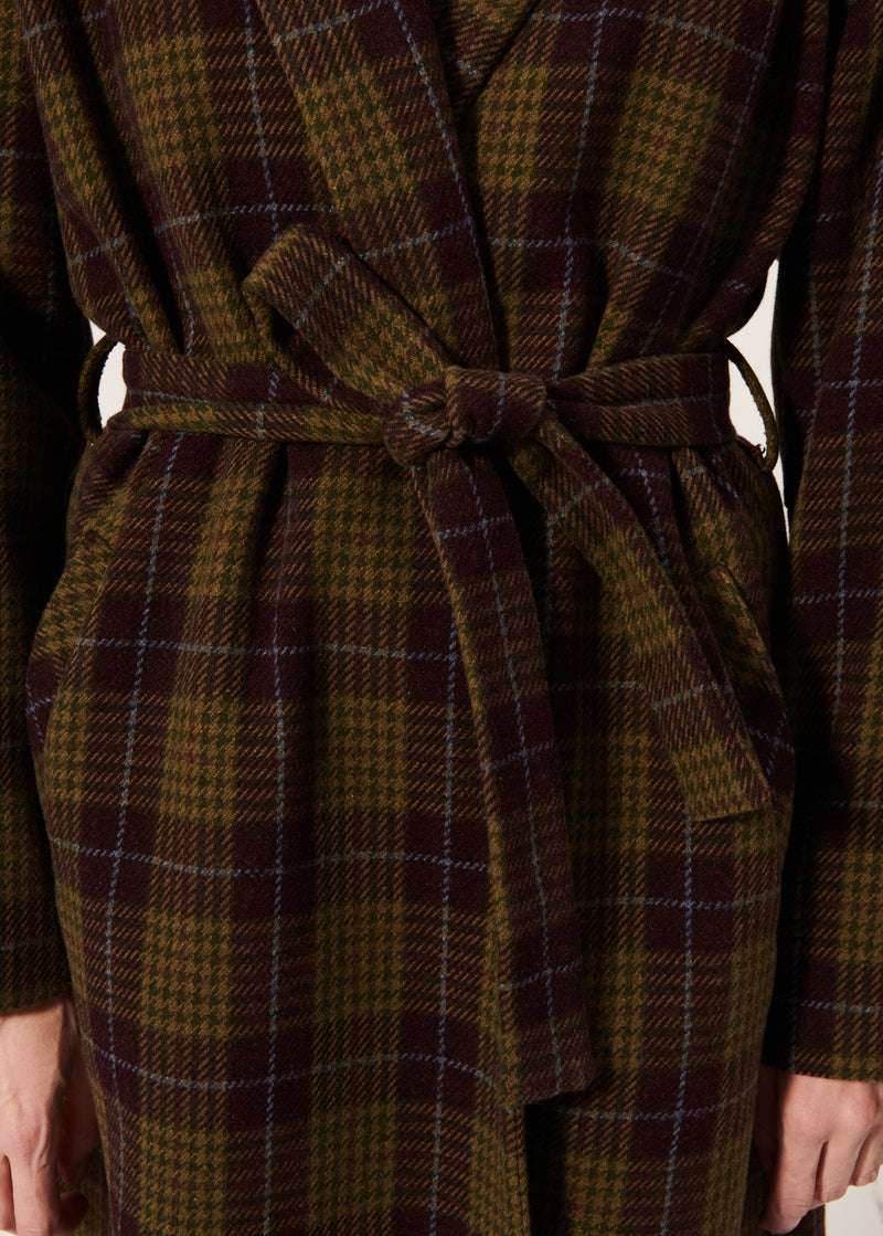 Samcoat Coat - Mahogany-Khaki