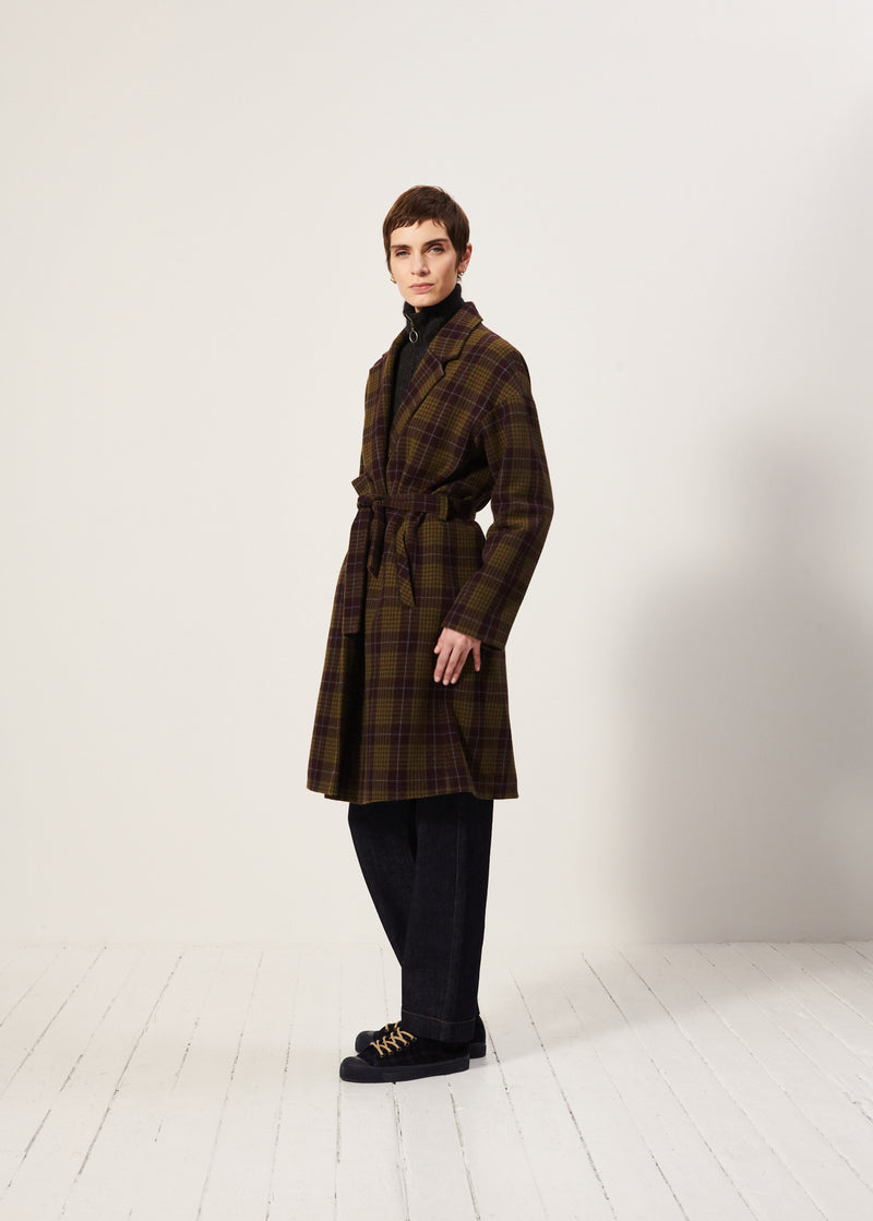 Samcoat Coat - Mahogany-Khaki
