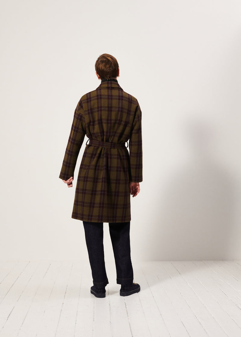 Samcoat Coat - Mahogany-Khaki
