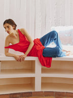 Sade Red Strapless Maxi Dress