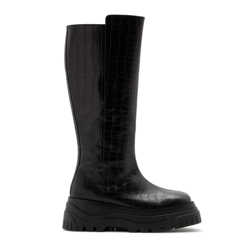 Blyde High Boot Croc - Black/Black - Women