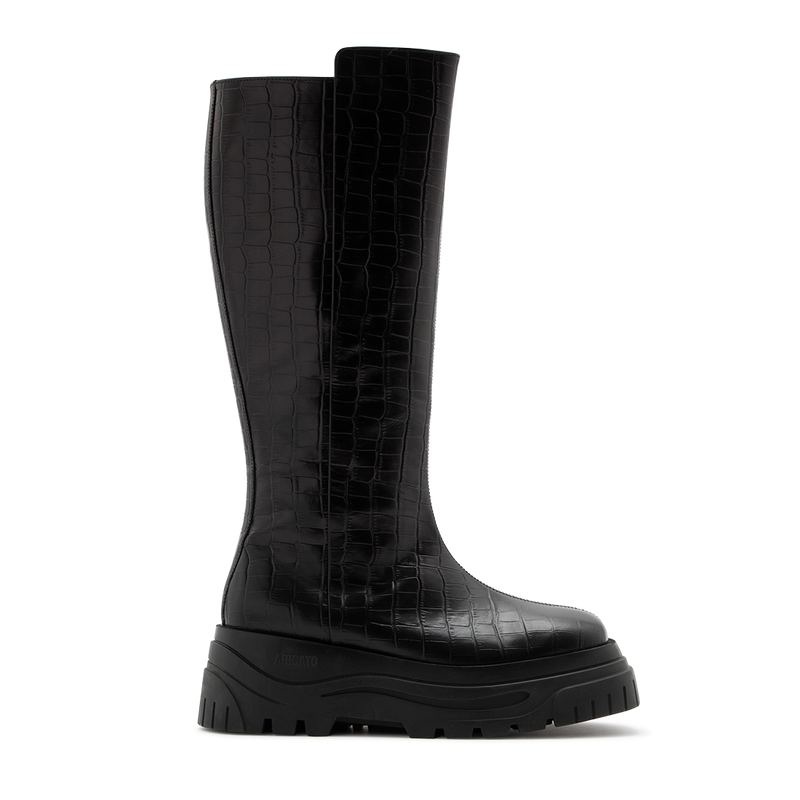 Blyde High Boot Croc - Black/Black - Women