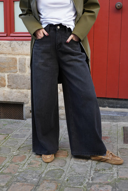 Jean Large Hugo Denim Noir