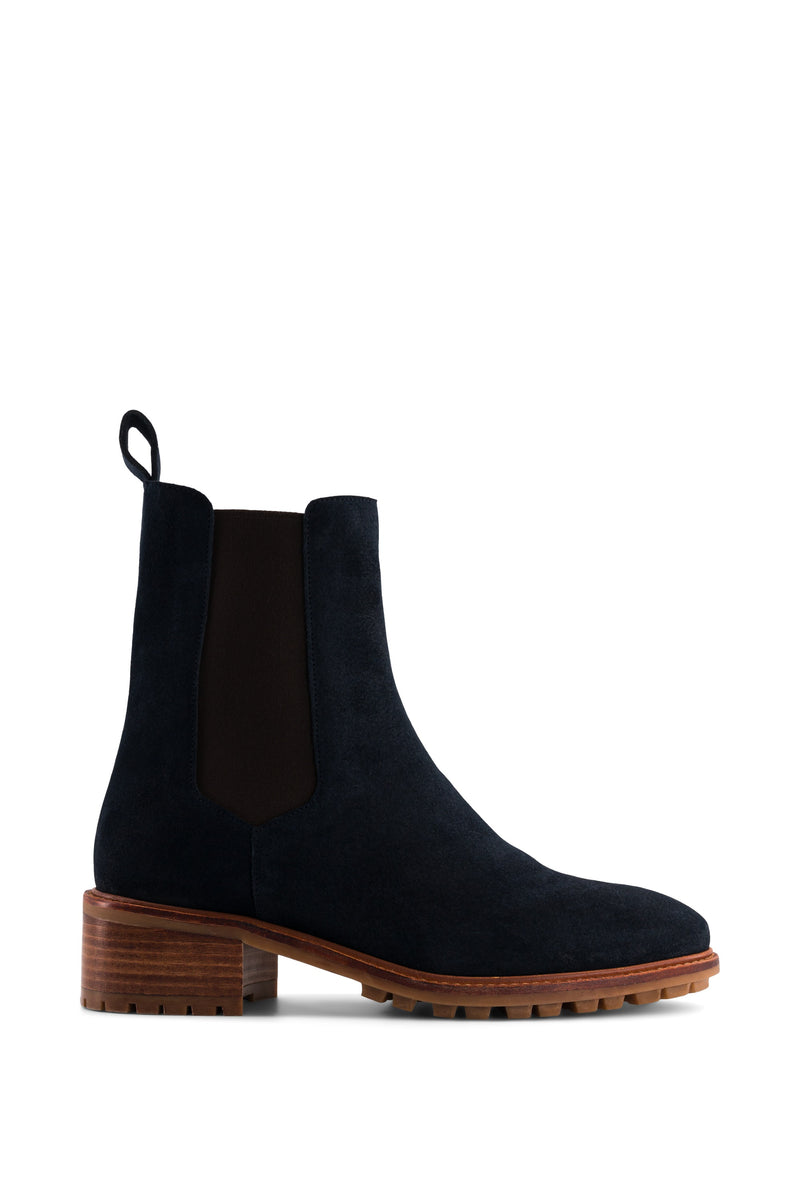 Casual Ankle Boots - Navy