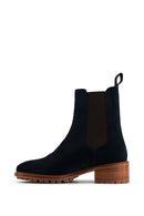 Casual Ankle Boots - Navy