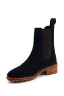 Casual Ankle Boots - Navy