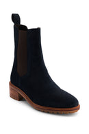 Casual Ankle Boots - Navy