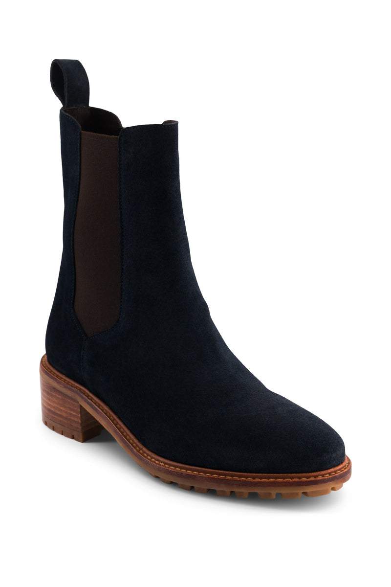 Casual Ankle Boots - Navy