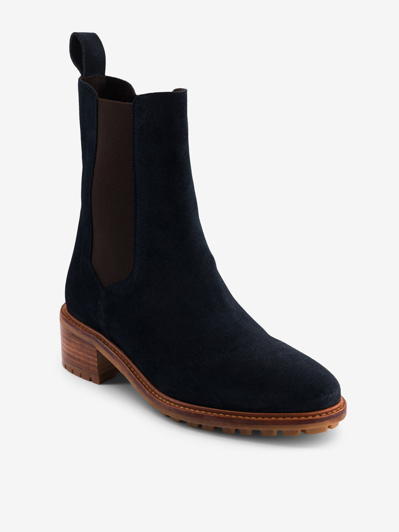 Casual Ankle Boots - Navy