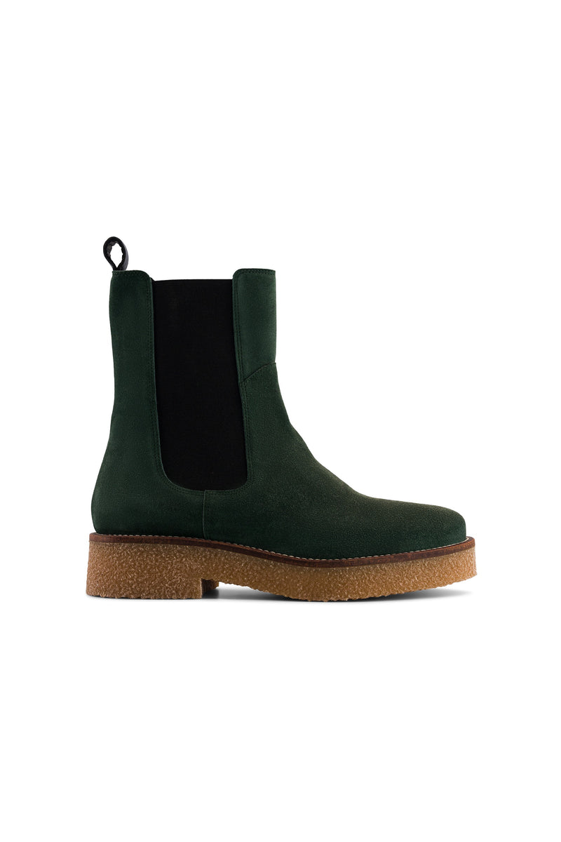 Crepe Chelsea Boots - Forest