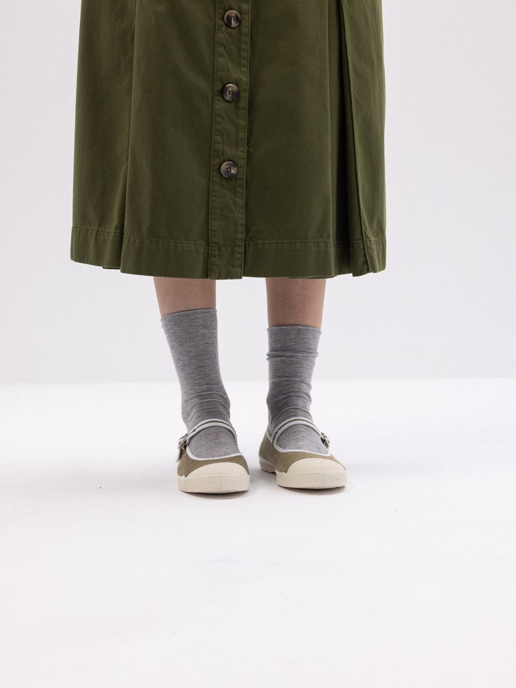 Tennis Babies Eponge Femme - Kaki
