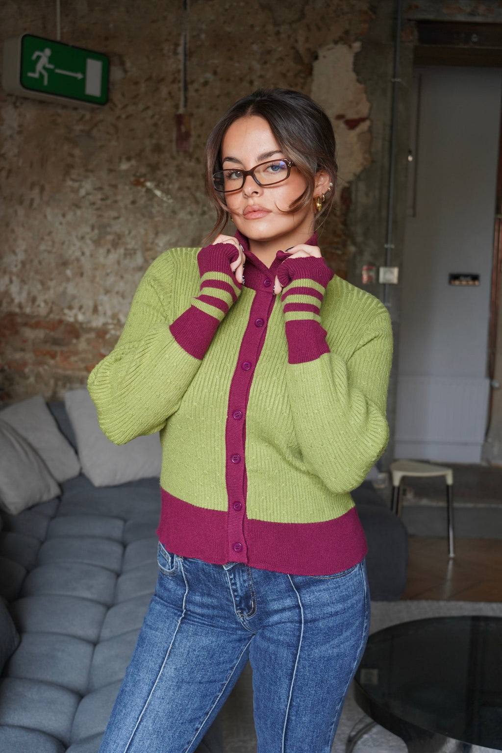 Cardigan Boston Verde