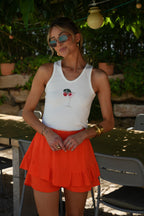 Top Sequins Yara - Blanc
