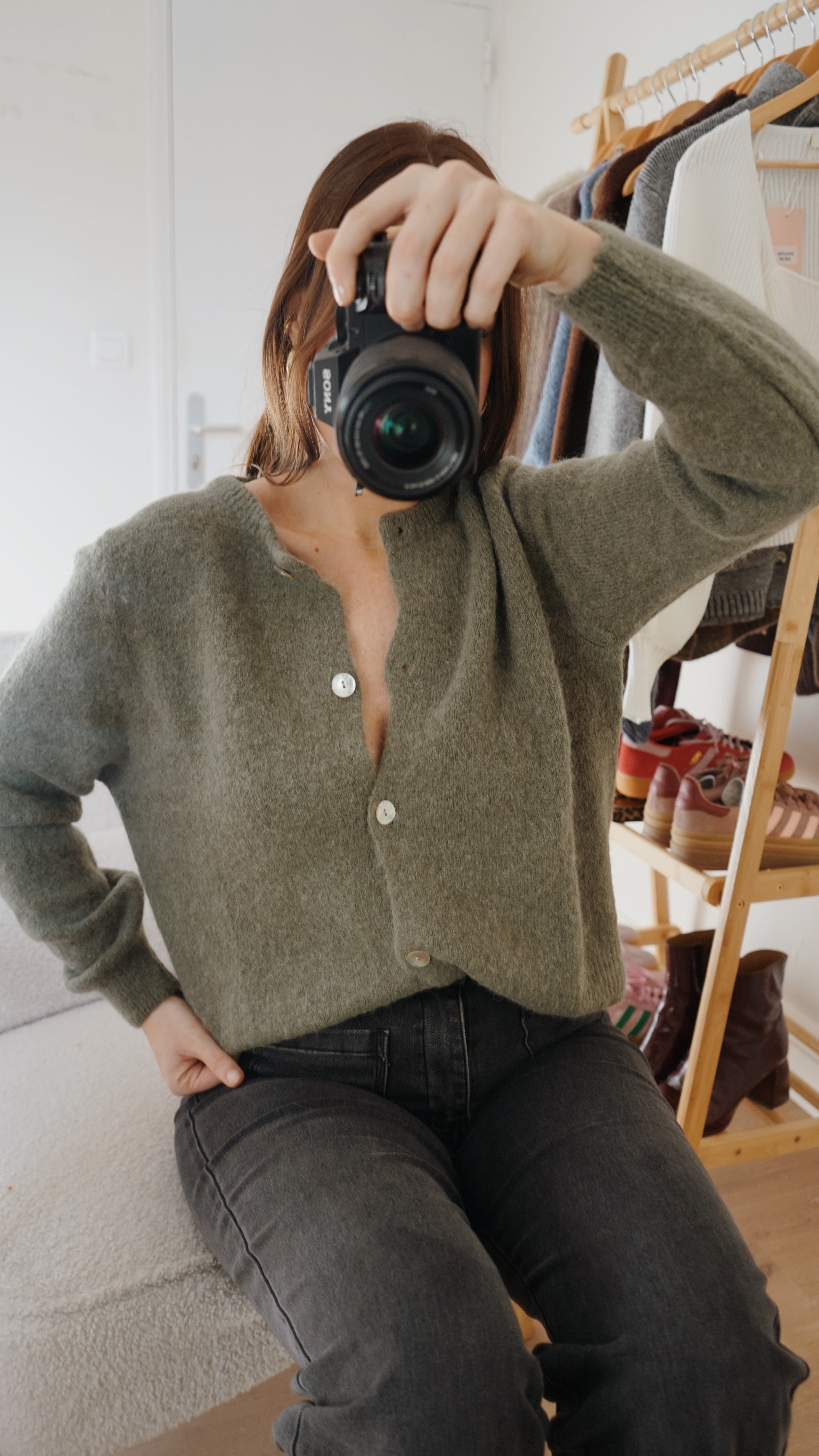 Maille En Laine Léonie Olive