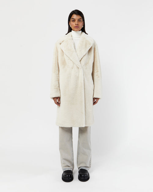 Manteau Stella Plant Based Fur - Oat