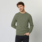 Khaki Round Neck Sweatshirt Donon - Men