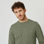 Khaki Round Neck Sweatshirt Donon - Men
